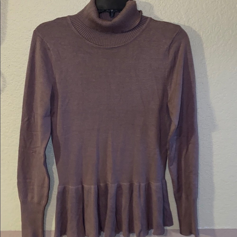 Arden B turtleneck peplum sweater